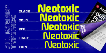 Neotoxic Font Poster 3