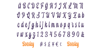 Boosley Font Poster 5