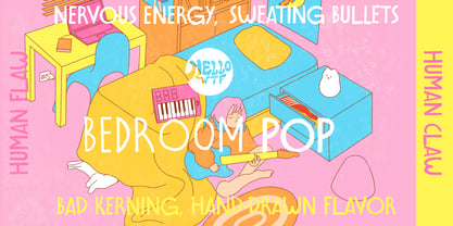 Bedroom Pop Font Poster 1