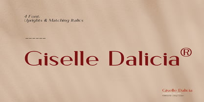 Giselle Dolicia Font Poster 1
