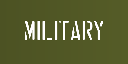 Stencil Army Font Poster 3