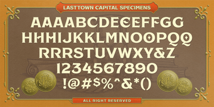 NS Lasttown Font Poster 4