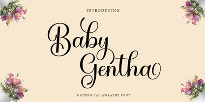 Baby Gentha Script Fuente Póster 1