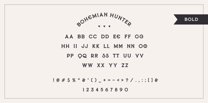 Bohemian Hunter Fuente Póster 6