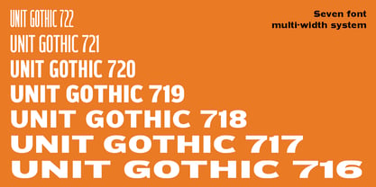 HWT Unit Gothic Font Poster 3