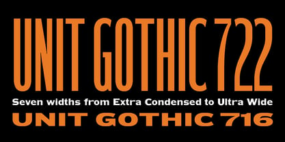 HWT Unit Gothic Font Poster 5