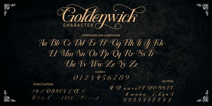 Goldenwick Font Poster 4