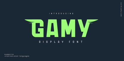 Gamy Font Poster 1