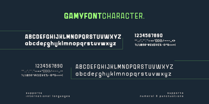 Gamy Font Poster 10