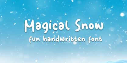 Magical Snow Font Poster 1
