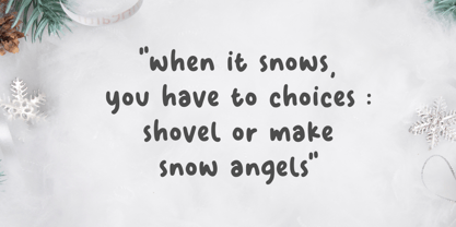 Magical Snow Font Poster 4
