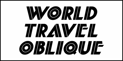 World Travel JNL Font Poster 4