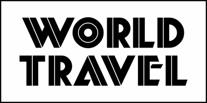 World Travel JNL Font Poster 2