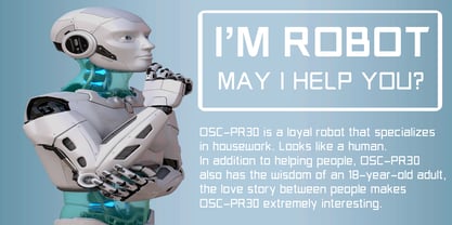 Robo OS Font Poster 6