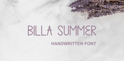 Billa Summer Font Poster 1