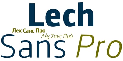 Lech Sans Pro Font Poster 1