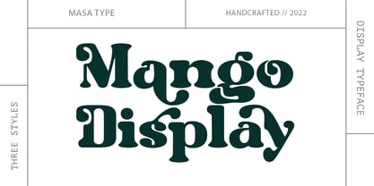 Mango Display Font Poster 1