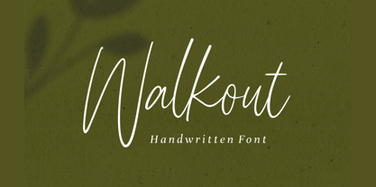 Walkout Font Poster 1