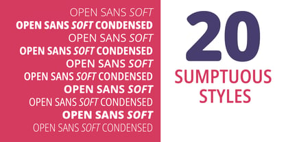 Open Sans Soft Font Poster 4