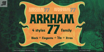 Arkham77 Font Poster 1