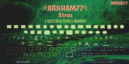Arkham77 Font Poster 7