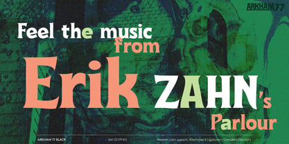 Arkham77 Font Poster 4