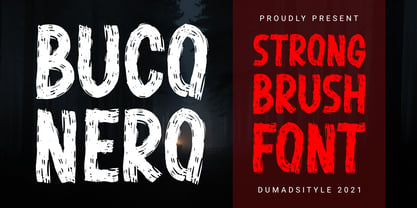 Buco Nero Font Poster 1