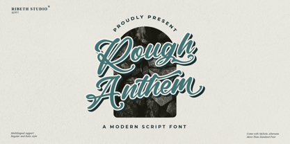Rough Anthem Font Poster 1