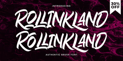 Rollinkland Font Poster 11