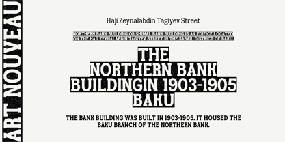 TA Bankslab Art Nouveau Font Poster 1