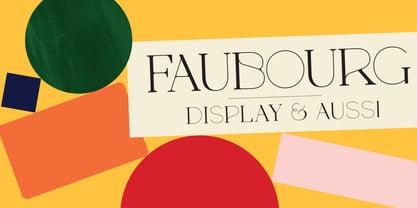 Faubourg Font Poster 1