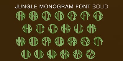 Jungle Monogam Font Poster 3