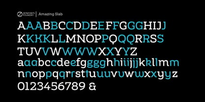 Amazing Slab Font Poster 4