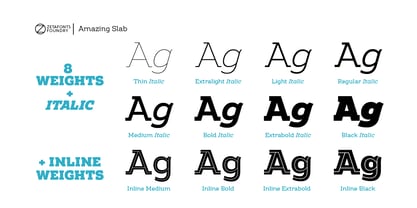 Amazing Slab Font Poster 5