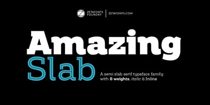 Amazing Slab Font Poster 1