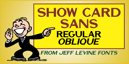 Show Card Sans JNL Font Poster 1