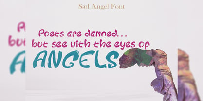 Sad Angel Font Poster 3