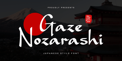 Gaze Nozarashi Font Poster 1