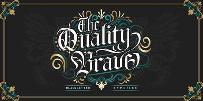 The Quality Brave Font Poster 1