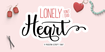Lonely Heart Font Poster 1