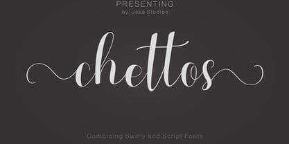 Chettos Script Font Poster 1
