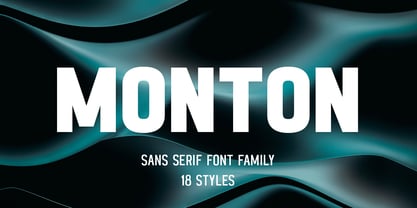 Monton Font Poster 1