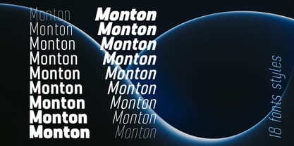Monton Font Poster 3