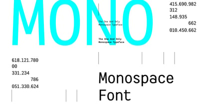 HF Monorita Font Poster 1
