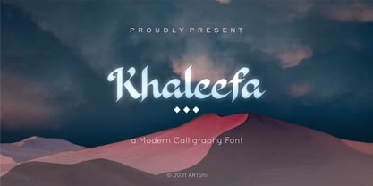 Khaleefa Font Poster 1