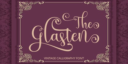 The Glasten Font Poster 1