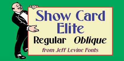 Show Card Elite JNL Font Poster 1