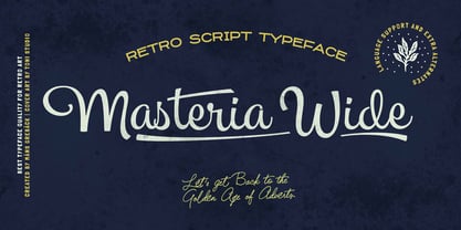 Masteria Wide Font Poster 1