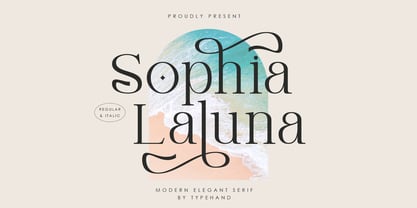 Sophia Laluna Font Poster 1