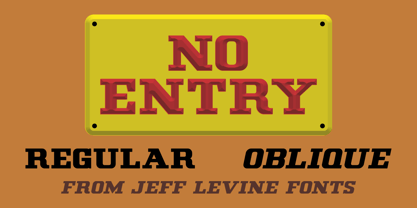 No Entry JNL Font Poster 1